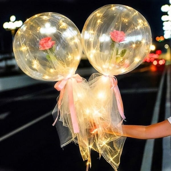 💕LED Luminous Balloon Rose Bouquet