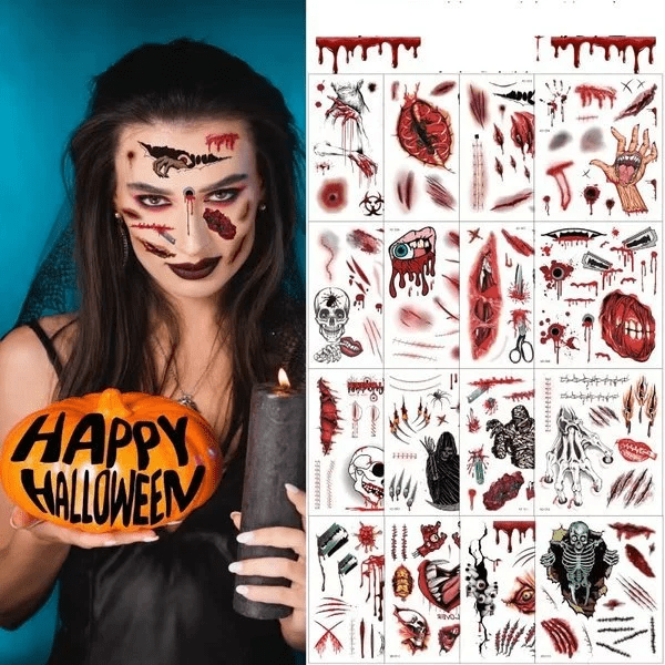 🎃Halloween Prank Makeup Temporary Tattoo🎃