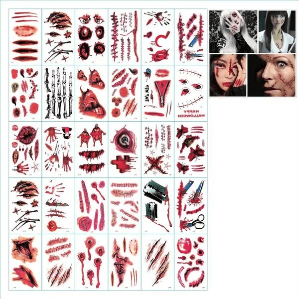 🎃Halloween Prank Makeup Temporary Tattoo🎃