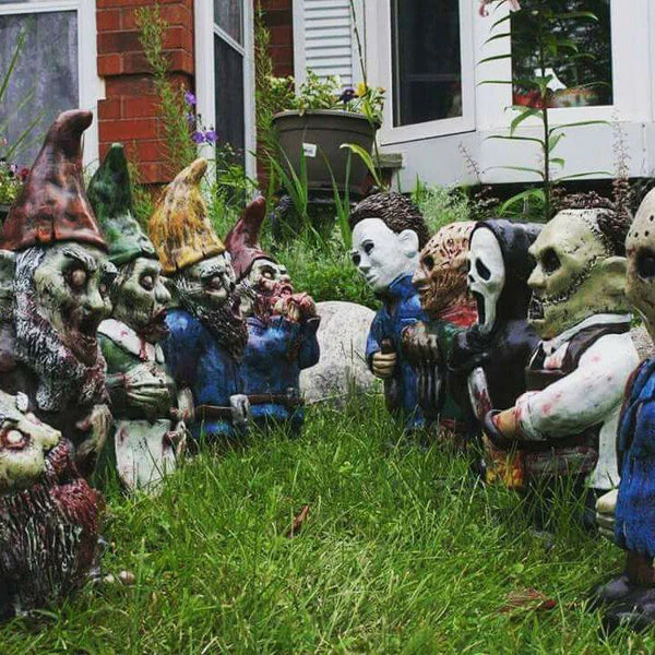 Horror Movie Garden Gnomes Killer-Great idea For Horror movie lovers🎁!