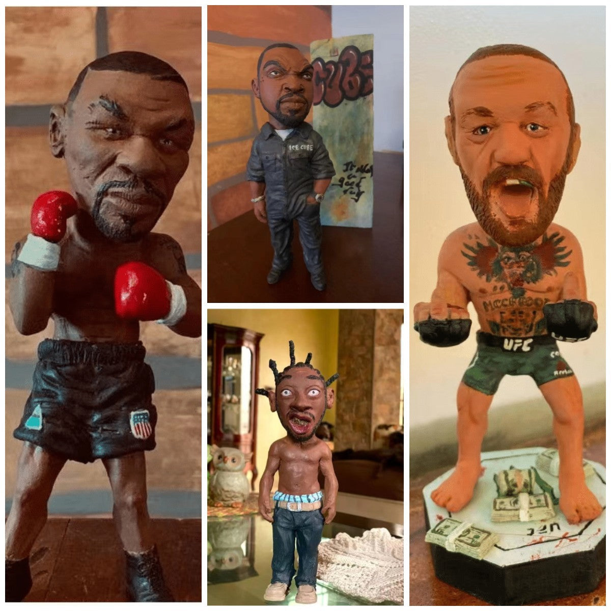 Classic Boxer Character Sculpture