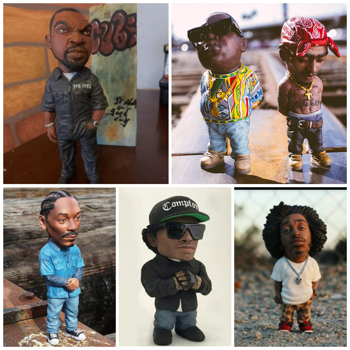 Gangster Rapper Sculpture Garden/Home Decors