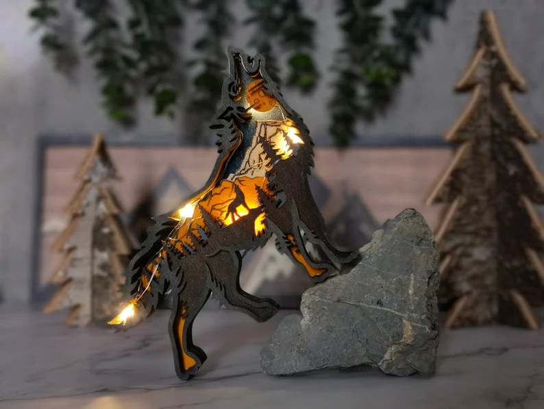 🎄3D CARVING FOREST ANIMAL GIFT