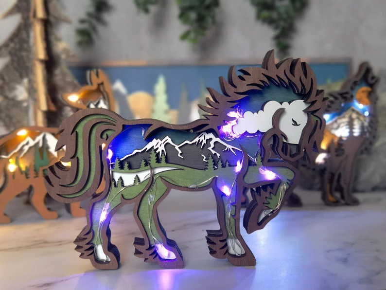 🎄3D CARVING FOREST ANIMAL GIFT