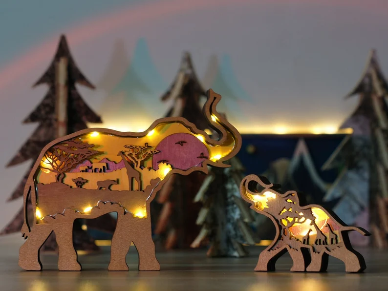 🎄3D CARVING FOREST ANIMAL GIFT