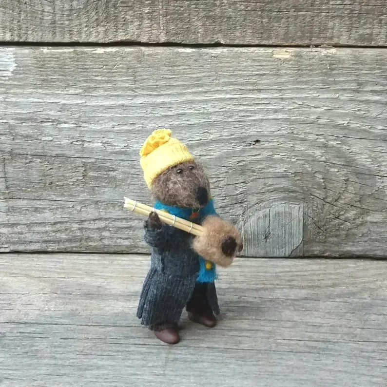 Hand-made Emmet Otter's Jug-Band Art Doll