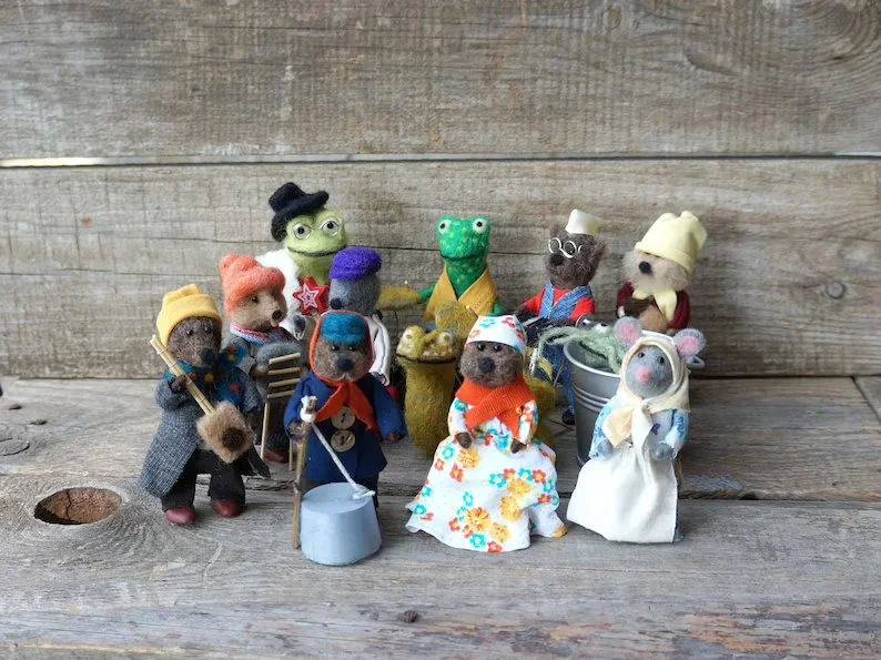 Hand-made Emmet Otter's Jug-Band Art Doll