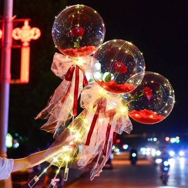 💕LED Luminous Balloon Rose Bouquet