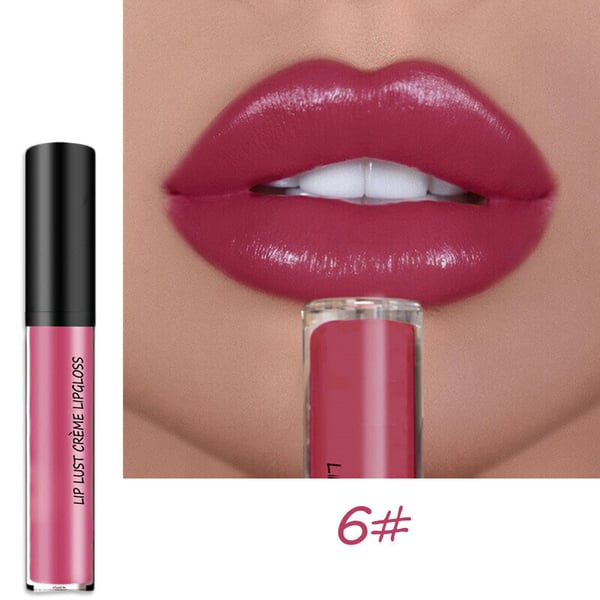 12 Color Long Lasting Moist Lip Gloss Plumper Liquid Lipstick
