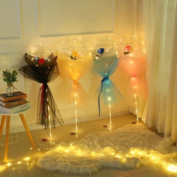 💕LED Luminous Balloon Rose Bouquet