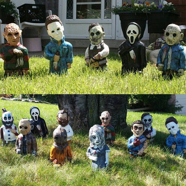 Horror Movie Garden Gnomes Killer-Great idea For Horror movie lovers🎁!