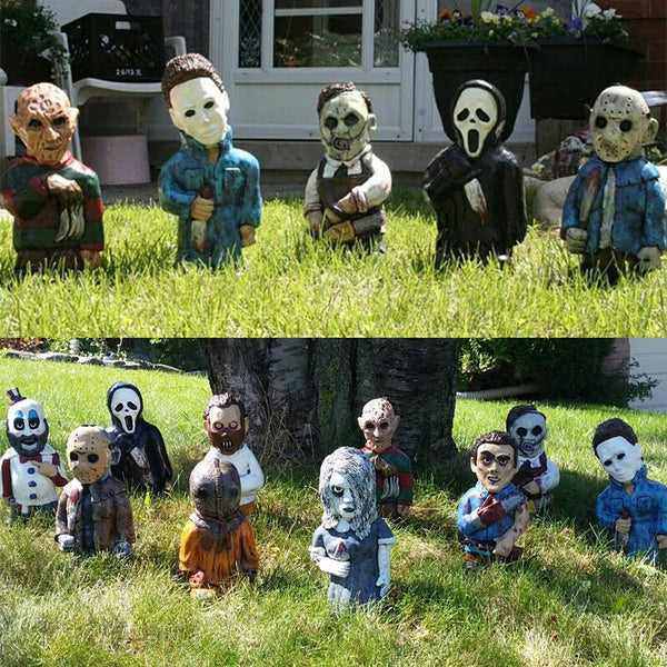 Horror Movie Garden Gnomes Killer-Great idea For Horror movie lovers🎁！