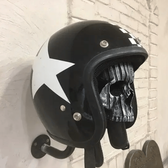 Motorcycle Skull Helmet Holder with Beard（🎁Great idea for riders）