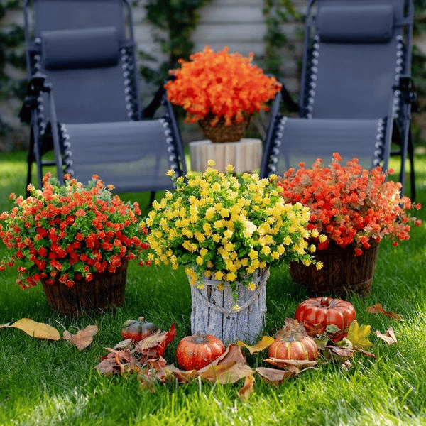 Outdoor Artificial Flowers💐(7 bundles)