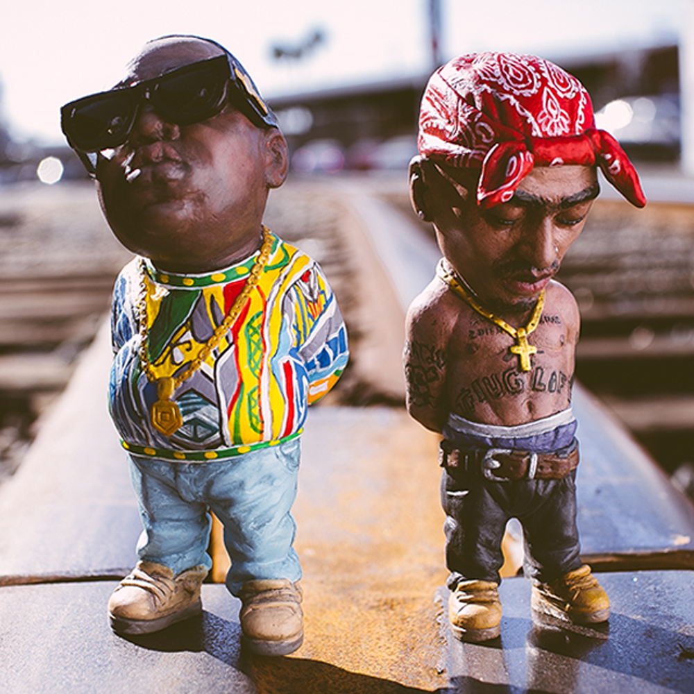 Gangster Rapper Sculpture Garden/Home Decors