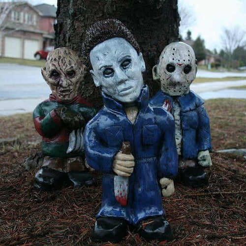 Horror Movie Garden Gnomes Killer-Great idea For Horror movie lovers🎁!