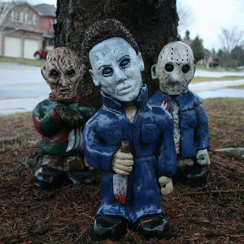 Horror Movie Garden Gnomes Killer-Great idea For Horror movie lovers🎁！