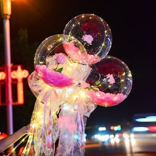 💕LED Luminous Balloon Rose Bouquet