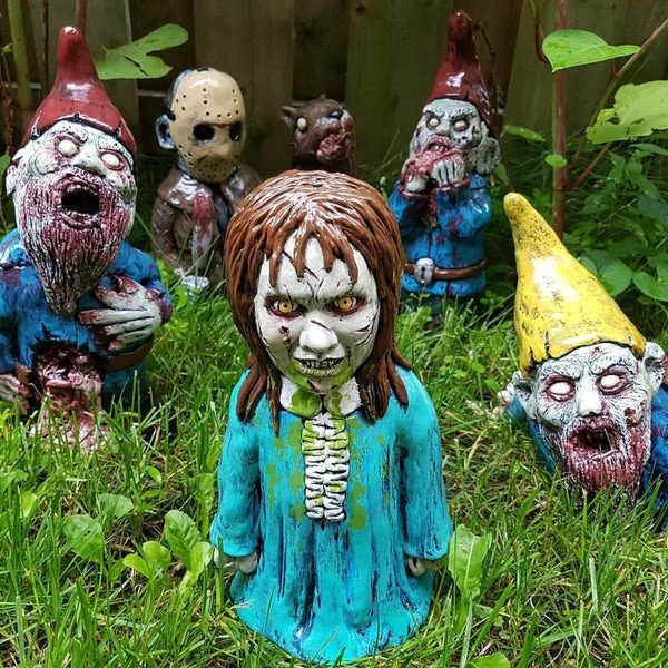 Horror Movie Garden Gnomes Killer-Great idea For Horror movie lovers🎁!