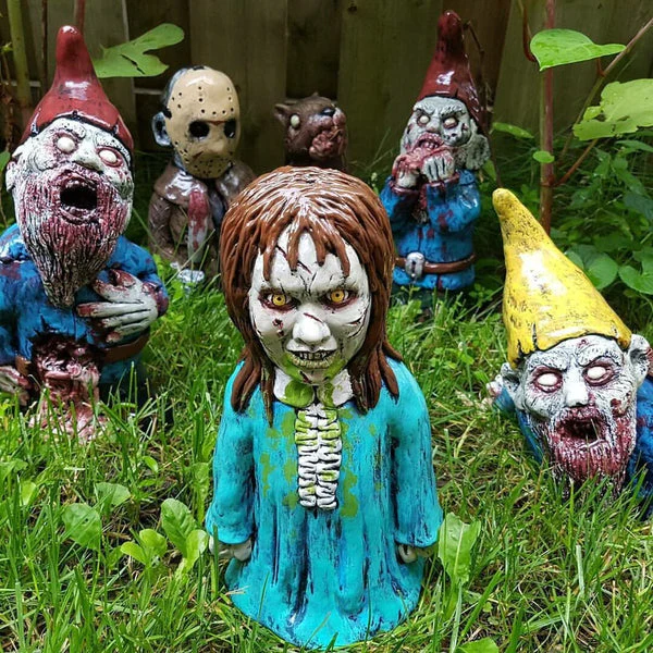 Horror Movie Garden Gnomes Killer-Great idea For Horror movie lovers🎁！