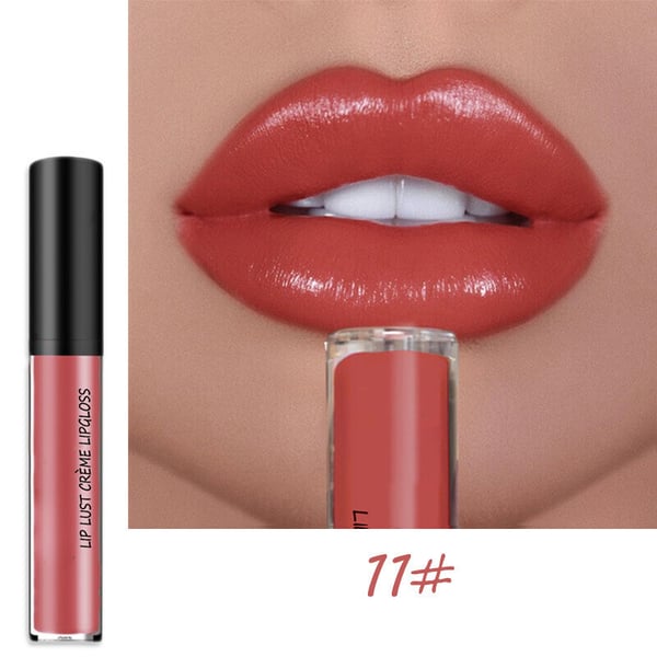 12 Color Long Lasting Moist Lip Gloss Plumper Liquid Lipstick