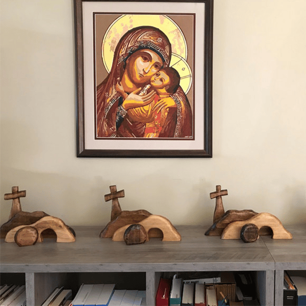 The empty tomb Easter Scene and Crossđ„Easter Hot Sale