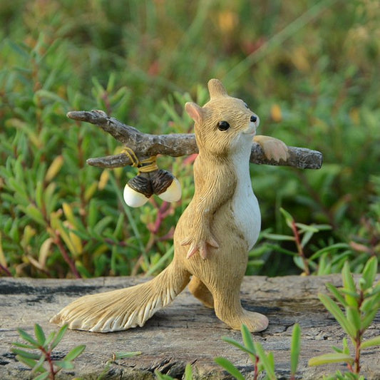 Cute Squirrel Sculpture Garden/Home Decor