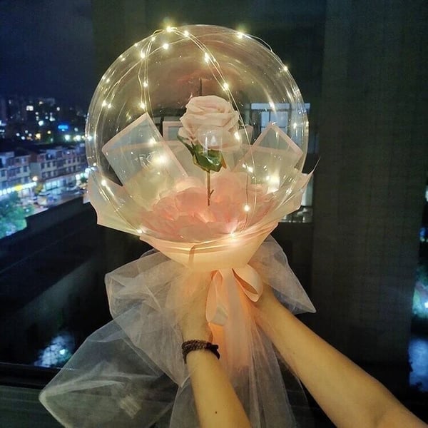 💕LED Luminous Balloon Rose Bouquet