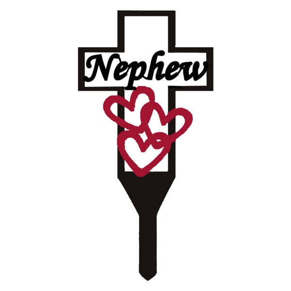 💖Cemetery Memorial Cross Stake for family member
