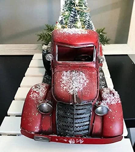 🎄Red Farm Truck Christmas Decors