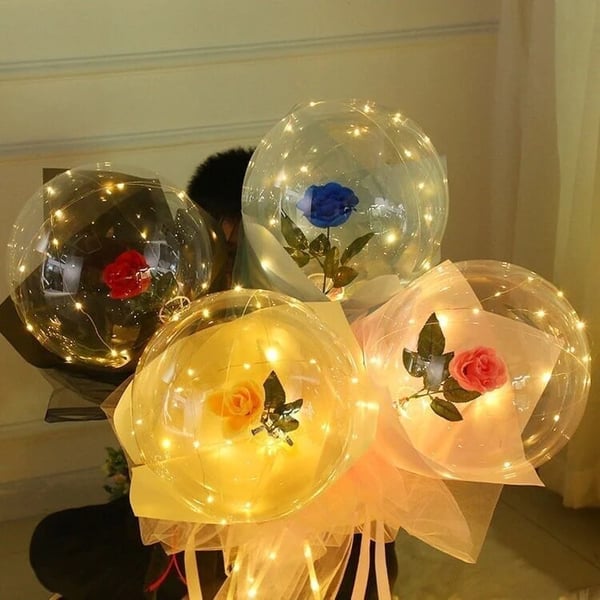 💕LED Luminous Balloon Rose Bouquet