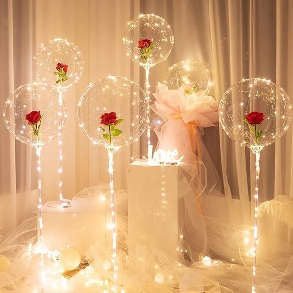 💕LED Luminous Balloon Rose Bouquet