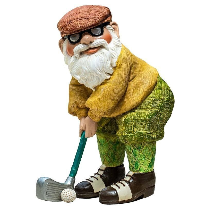 Golfer Grandpa Statue