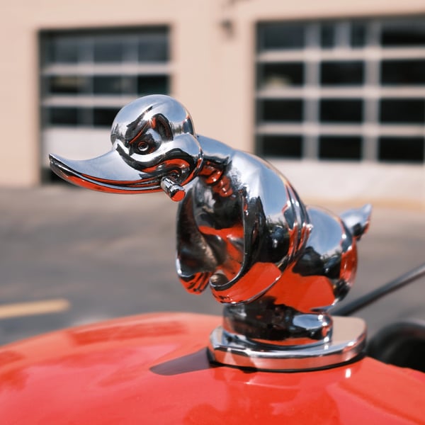 Death proof duck top hood ornament