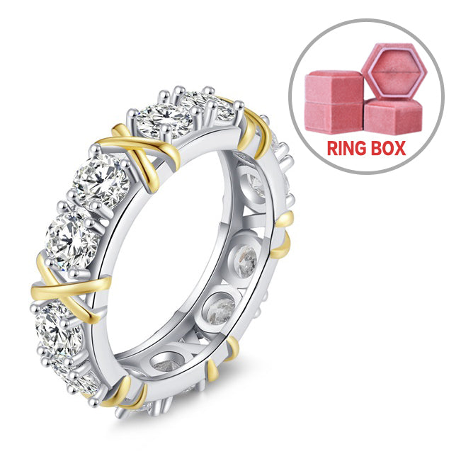 🌹CROSS FULL MOISSANITE DIAMOND RING