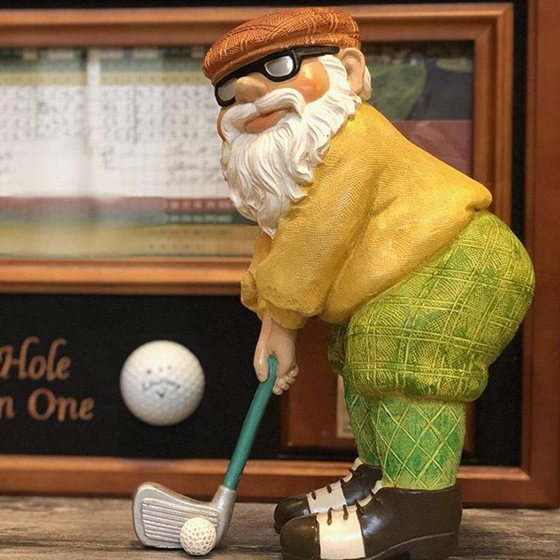 Golfer Grandpa Statue