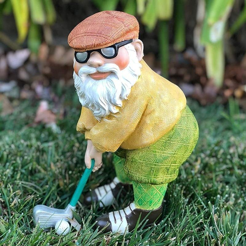 Golfer Grandpa Statue