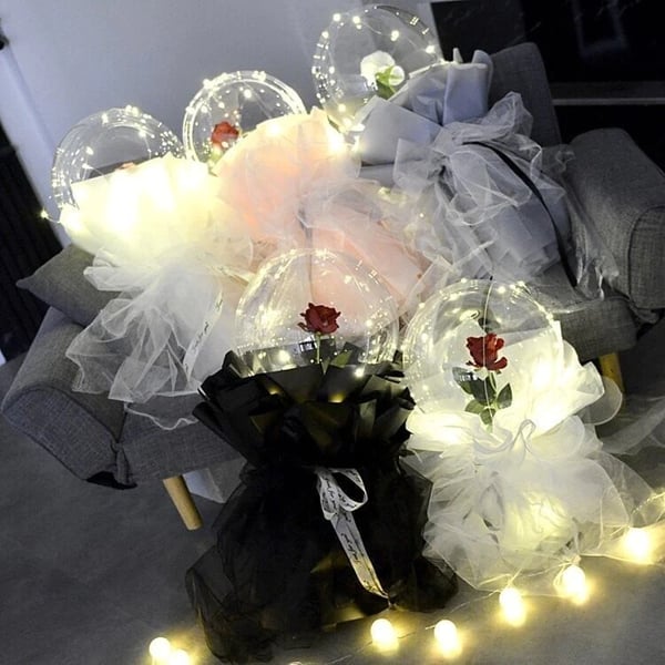 💕LED Luminous Balloon Rose Bouquet